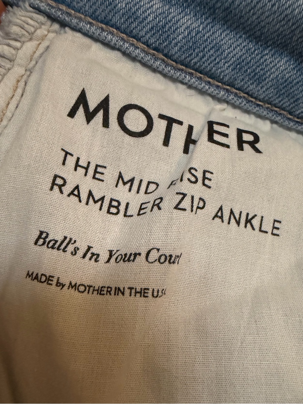 MOTHER The Mid Rise Rambler Zip Ankle - Picture 8 of 8